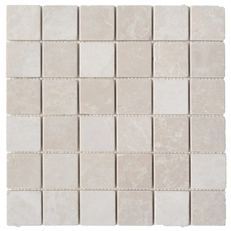 Botticino Cream Beige Marble Mosaic Floor and Wall Tile