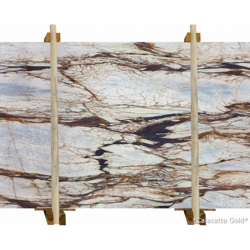 Calacatta Gold White Bookmatching Marble Slab