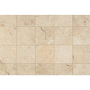 cappuccino marble polished size 12x12 SKU 10085774 product shot top view