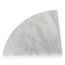 Carrara shower marble corner shelf 9 inch SKU-HSSSCW901 close shot