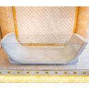 Carrara white marble bathtub strong tempered glass 32x79x24 SKU-NTRVS27 front view of the product