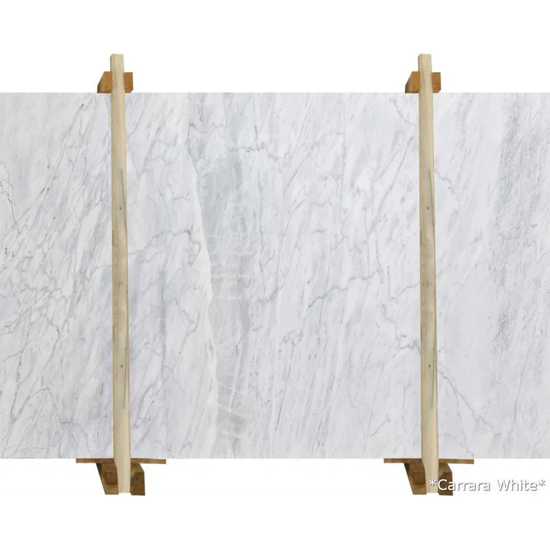 Carrara White Bookmatching Marble Slab