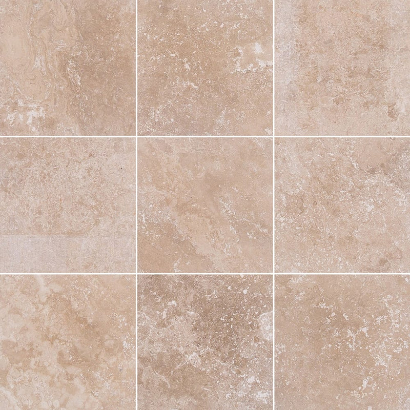 Classic Beige Travertine Honed Floor and Wall Tile SKU-CBT8x8HF joint view