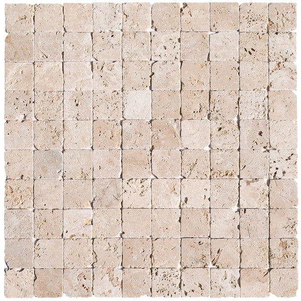 Rustic Beige Travertine Tumbled Natural Stone Floor and Wall Tile