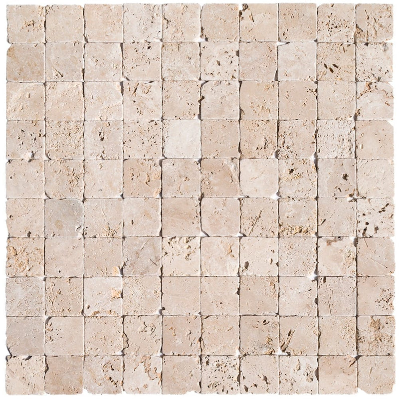 Rustic Beige Travertine Tumbled Floor and Wall Tile