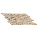 classic travertine split face stone siding ledger panel panel size 7x12-SKU-20020081 multi top view