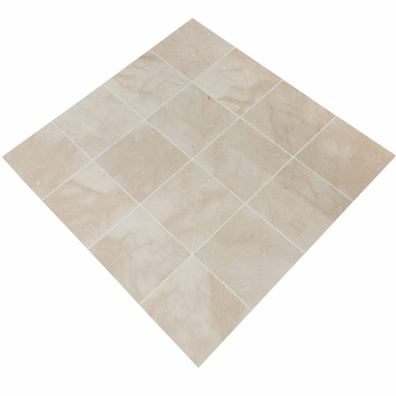 colossae cream marble tiles 36x36 honed SKU-20012398 product shot angle top view