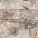 conglomerate antique French pattern set travertine tile size pattern set surface brushed chiseled SKU-20020063 product shot