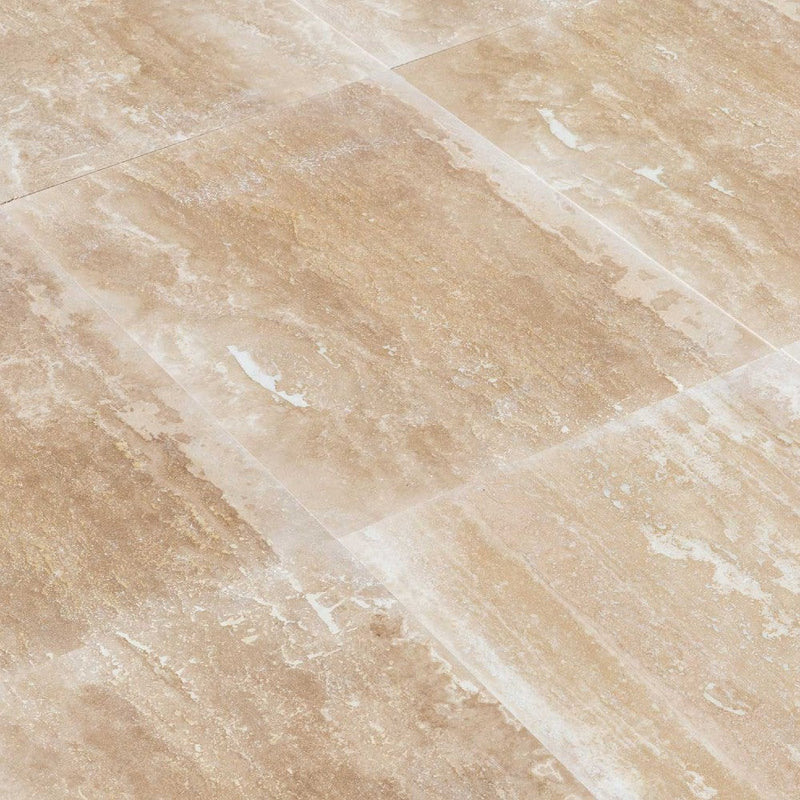 denizli beige rustic vein cut travertine tile size 16"x24" (40.6cmx61cm) surface polished filled edge straight SKU-20020066 product shot