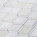 diamond beige marble and dolomit mosaic tile SKU-20024040 close view