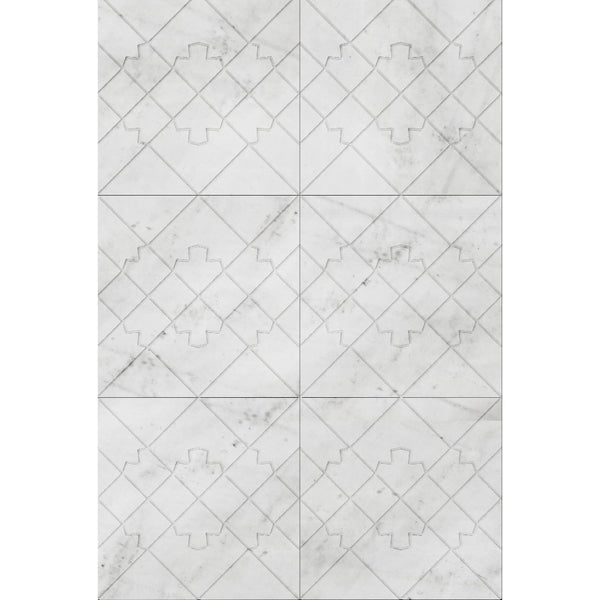 Kemalpasa White Marble Dimensional Field Wall Tile - 3D Textured, photo 2 of 4