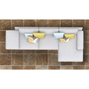 kesir noce rustic travertine tile honed and filled 18x18 SKU-10074422 installed view in the sofa