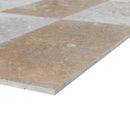 lidia antique travertine tile size 12''x24'' surface polished filled edge straight SKU-20020067 close up product thickness