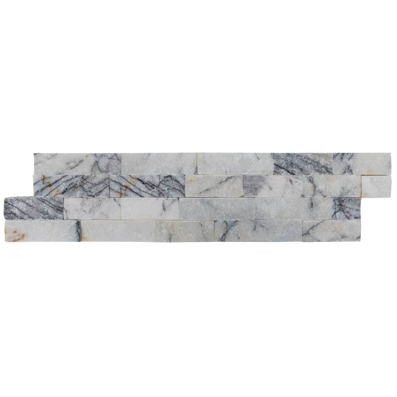 lilac marble stacked stone ledger panel size 6"x24" surface split face SKU-20012459 product shot single product  view