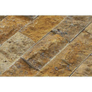 natural_stone_2x2_gold-splitface-travertine-mosaics-20012406 close shot of product