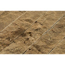 noce split face travertine mosaics 2x4 SKU-20012405 close view of product