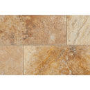 oasis gold premum travertine tile honed and filled size 18"x18" SKU-10074413 multi close view