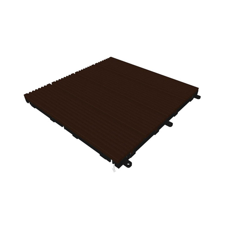 pensa brown composite wood tile deck size 12"x12" SKU 998014 product shot angle view