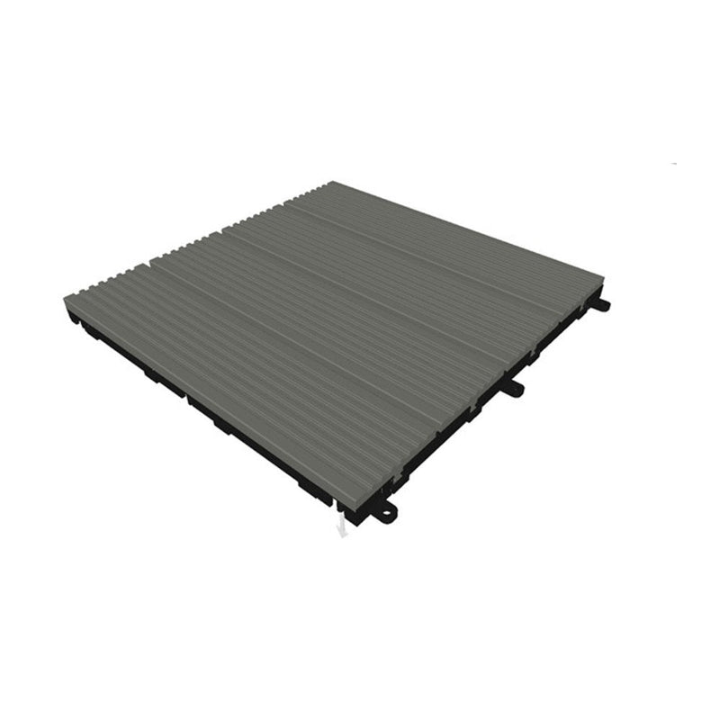 pensa grey composite wood tile deck size 12"x12" SKU 998016 product shot angle view