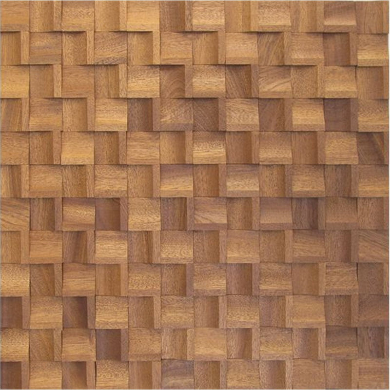 Sapele Pattern Design Wood Mosaic Tiles