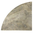 Silver shower corner shelf 9 inch SKU-HSSSSTW901 close view