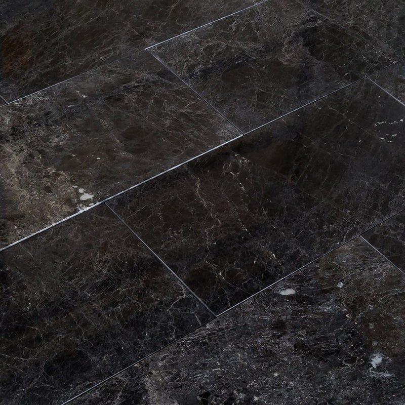 sirius black marble tiles size 12x24 SKU-10106136 product shot angle view