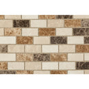 spanish mix marble mosaic tile mesh size 12"x12" surface polished SKU-10083724 mesh view