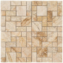Niagara Travertine Versailles Pattern Brushed Mosaic Floor and Wall Tile (10 sqft per box)