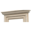 Troia Light Travertine Modern Hand-carved Fireplace Surround