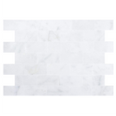 carrara white marble tile size 12"x24"x3/8" (30.5cmx61cm) surface polished edge beveled SKU-10086381 product shot 