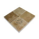 volcano travertine tile brushed chiseled size-16"x16"-SKU-10094905 View of product on the white background.